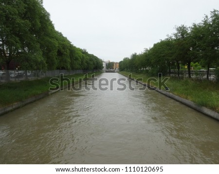 the river in Verona in Italy