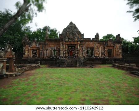 Muang tam  stone castle. The oldest of castle in north east Thailand.