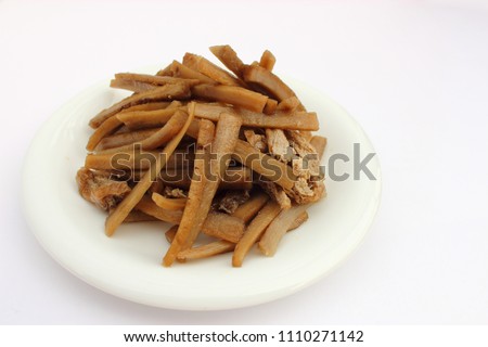 Burdock root simmered dishes