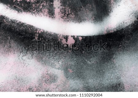 Dirty wall, creative look. Interesting, unusual, beautiful, attractive, gray with pink spots background, close-up