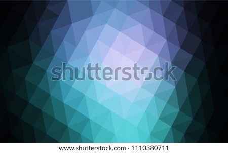 Dark Pink, Blue vector abstract polygonal template. Creative geometric illustration in Origami style with gradient. Template for cell phone's backgrounds.