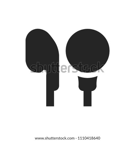 Headphone con vector,music symbol