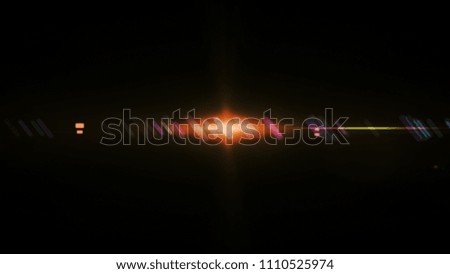 Real Lens Flare Shot in Studio over Black Background. Easy to add as Overlay or Screen Filter Photos