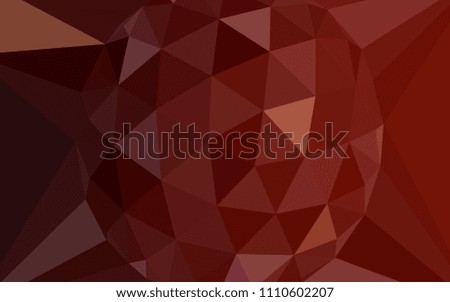 Dark Red vector triangle mosaic texture with a diamond. Modern abstract illustration with triangles. Triangular pattern for your design.