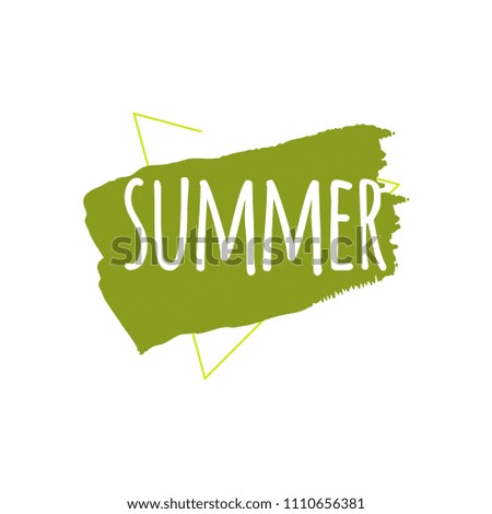 Summer Vector Template Design Illustration