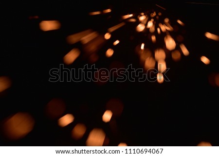  fire with sparks on a black background
