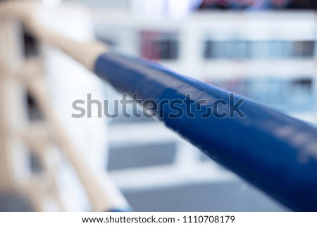 shallow depth of feel boxing rope