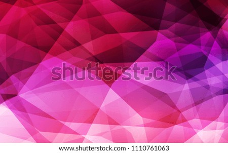 Dark Purple, Pink vector polygon abstract backdrop. Elegant bright polygonal illustration with gradient. New template for your brand book.