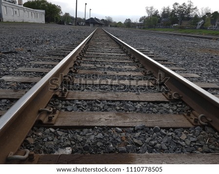 Railway Track in city
