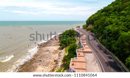 Arial view of  sea beach background
