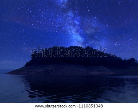 Island with stars