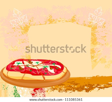  Pizza grunge poster