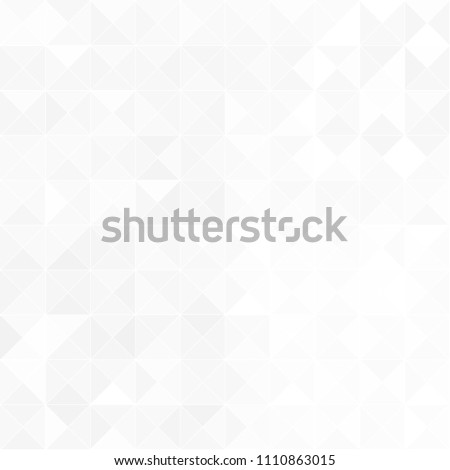 White abstract triangle geometric background for you amazing design. Grey background. Empty place for your presentation or headline. White texture.