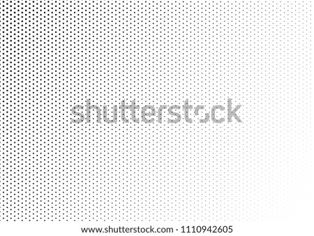 Modern Dotted Halftone Background. Gradient Monochrome Backdrop. Grunge Distressed Overlay. Points Pattern. Vector illustration