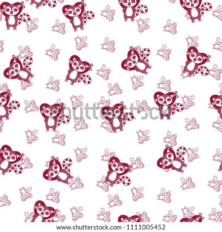 Cute animal patterns vector