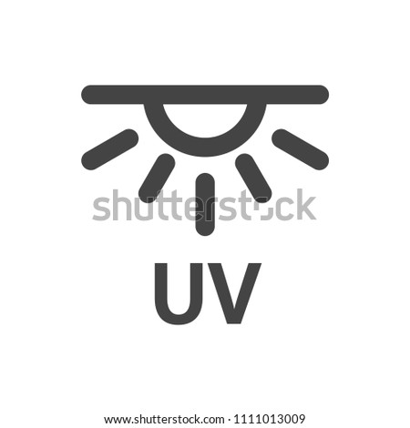 UV rays vector icon Royalty-Free Stock Photo #1111013009