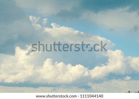 cumulonimbus clouds against the sky