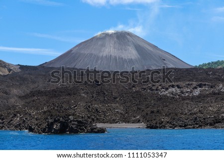 Barren  Island Volcano, Andaman Islands, India Royalty-Free Stock Photo #1111053347