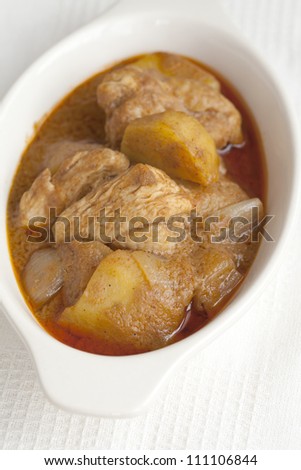 Massaman chicken curry as world delicious food