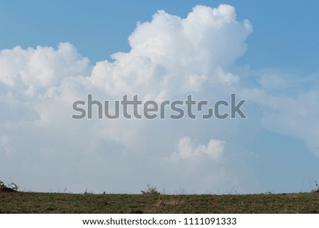 cloudy sky landscape blue sky nature