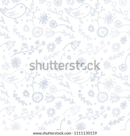 Vintage floral and natural seamless pattern for your design