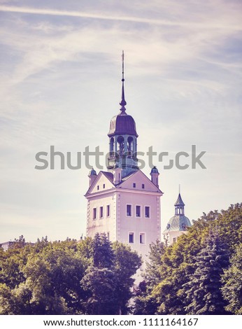 Retro toned picture of the Pomeranian Dukes Castle in Szczecin City (Stettin), Poland.