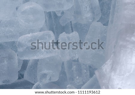 Ice cubes background and mix for refreshing a cool