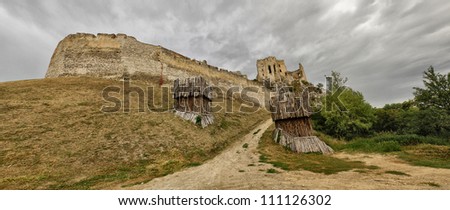 beckov castle panorama