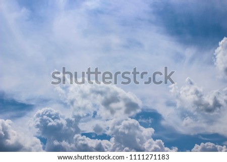 background blue sky with white clouds