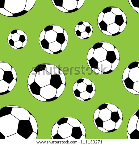 Seamless Football Pattern