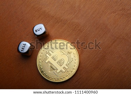 Gold Bitcoin coin 