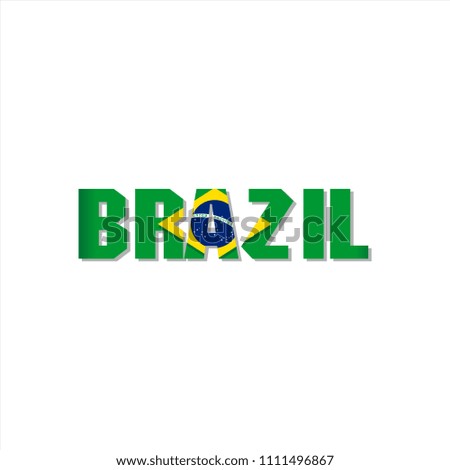 BRAZIL Letter flag icon
