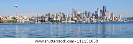 Seattle Skyline, Wa, USA Royalty-Free Stock Photo #111151058