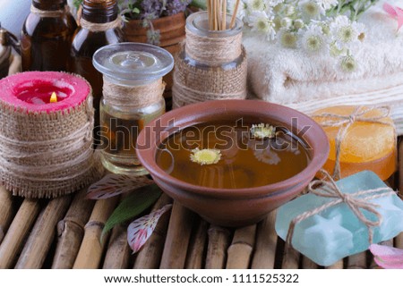 SPA and accessories for oriental massage