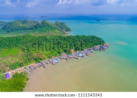 Aerial View of Chumphons Coast in Thailand