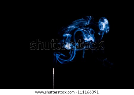 Insence with Blue Smoke