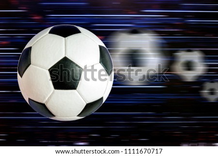 Soccer ball on background