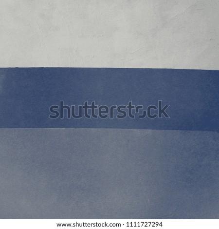 Abstract Grunge Background with geometric pattern of horizontal stripes. Creative painted old concrete wall. Blue and Grey Striped square wallpaper or Web Banner With Copy Space