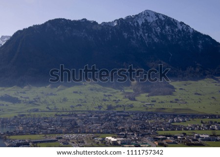 aerial view of beautiful mountain