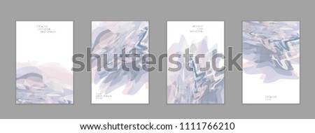 Abstract cover template with watercolor design elements. Poster with geometric shapes and multicolored transparent random overlapping shapes creating vector watercolor effect.