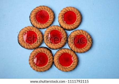 butter cookie is a delicious dessert fresh sweetness of the air pattern white marmalade