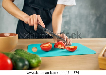   slicing vegetables kitchen cooking chef                             