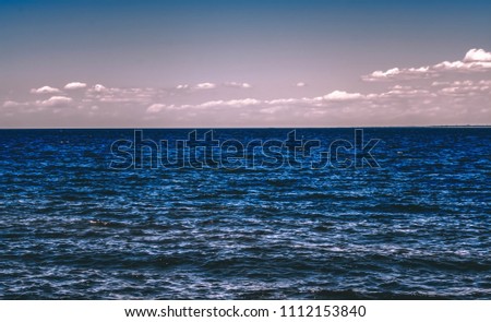 The blue sea