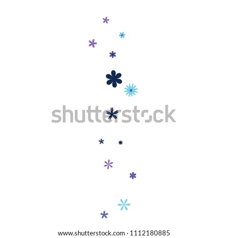 Delicate Floral Pattern with Simple Small Flowers for Greeting Card or Poster. Naive Daisy Flowers in Primitive Style. Vector Background for Spring or Summer Design.
