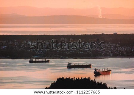 Photo of Vancouver view from Grouse Mountain in North Vancouver, BC, Canada
