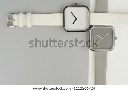 Set of multicolored wrist watches for background