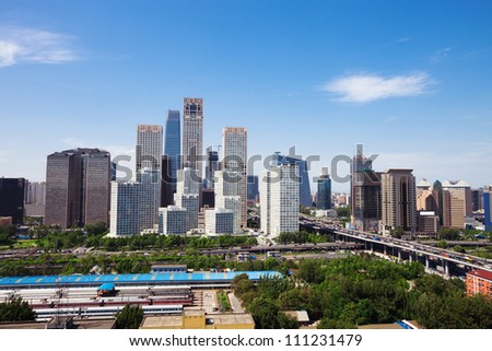 landscape of modern city, Beijing
