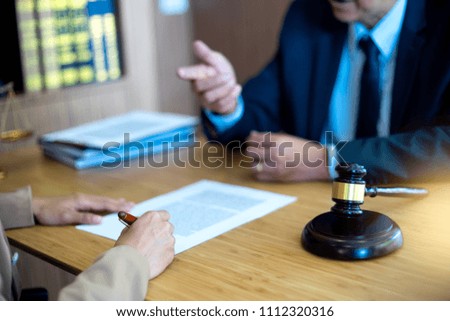 Judge gavel with Justice lawyers, Businessman in suit or lawyer working with legal law documents.  advice and justice law firm concept. 