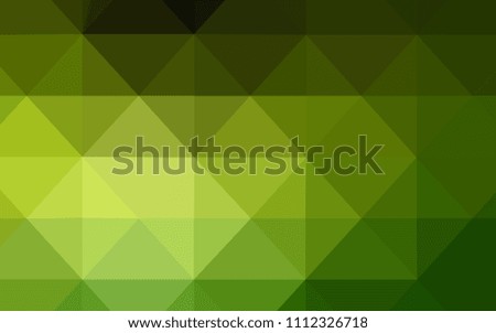 Light Green vector shining triangular layout. Colorful illustration in polygonal style with gradient. The template for cell phone's backgrounds.