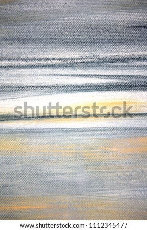 Abstract paint and canvas Seascape, canvas textures